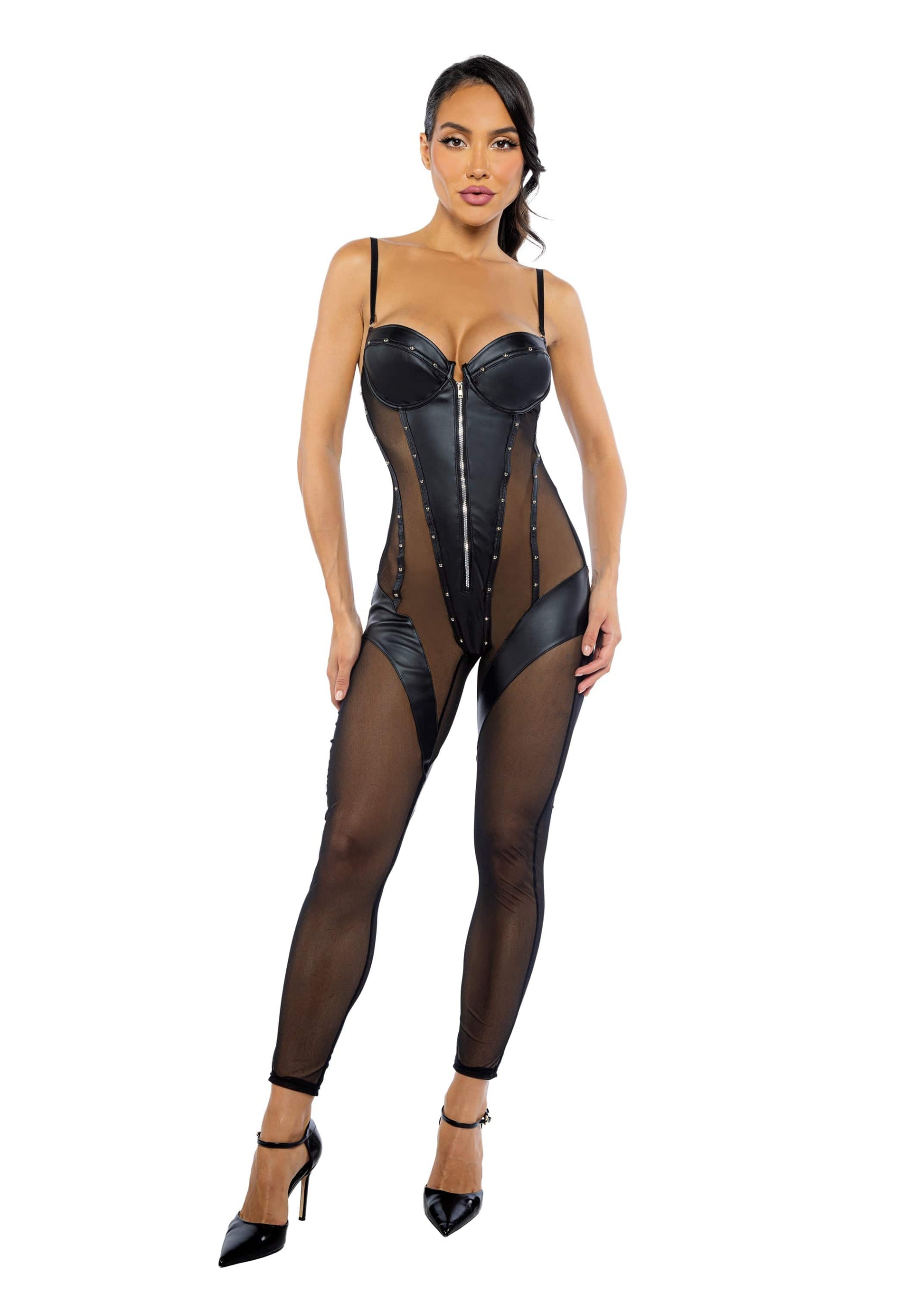 LI704 - Lust & Leather Catsuit - Eye Candy Sensation