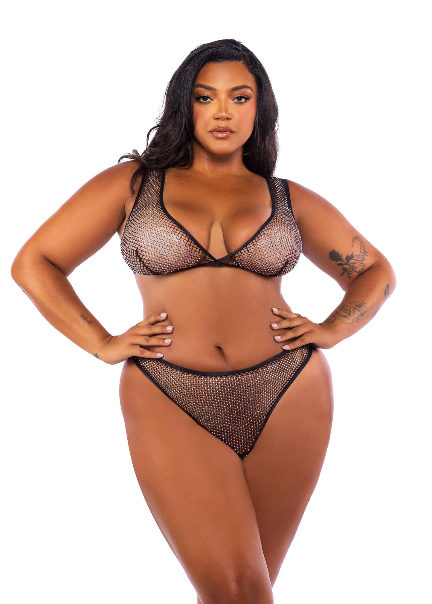 LI729 - Think Pink Rhinestone Tube 2-Piece Short Set - Eye Candy Sensation