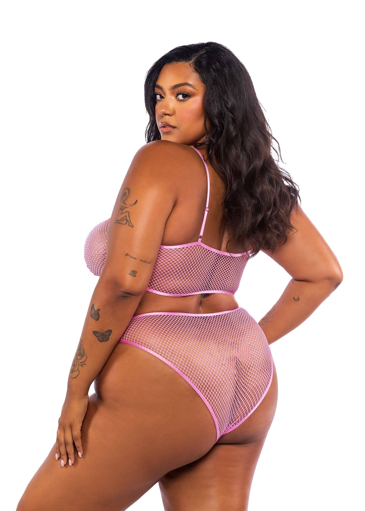 LI729 - Think Pink Rhinestone Tube 2-Piece Short Set - Eye Candy Sensation