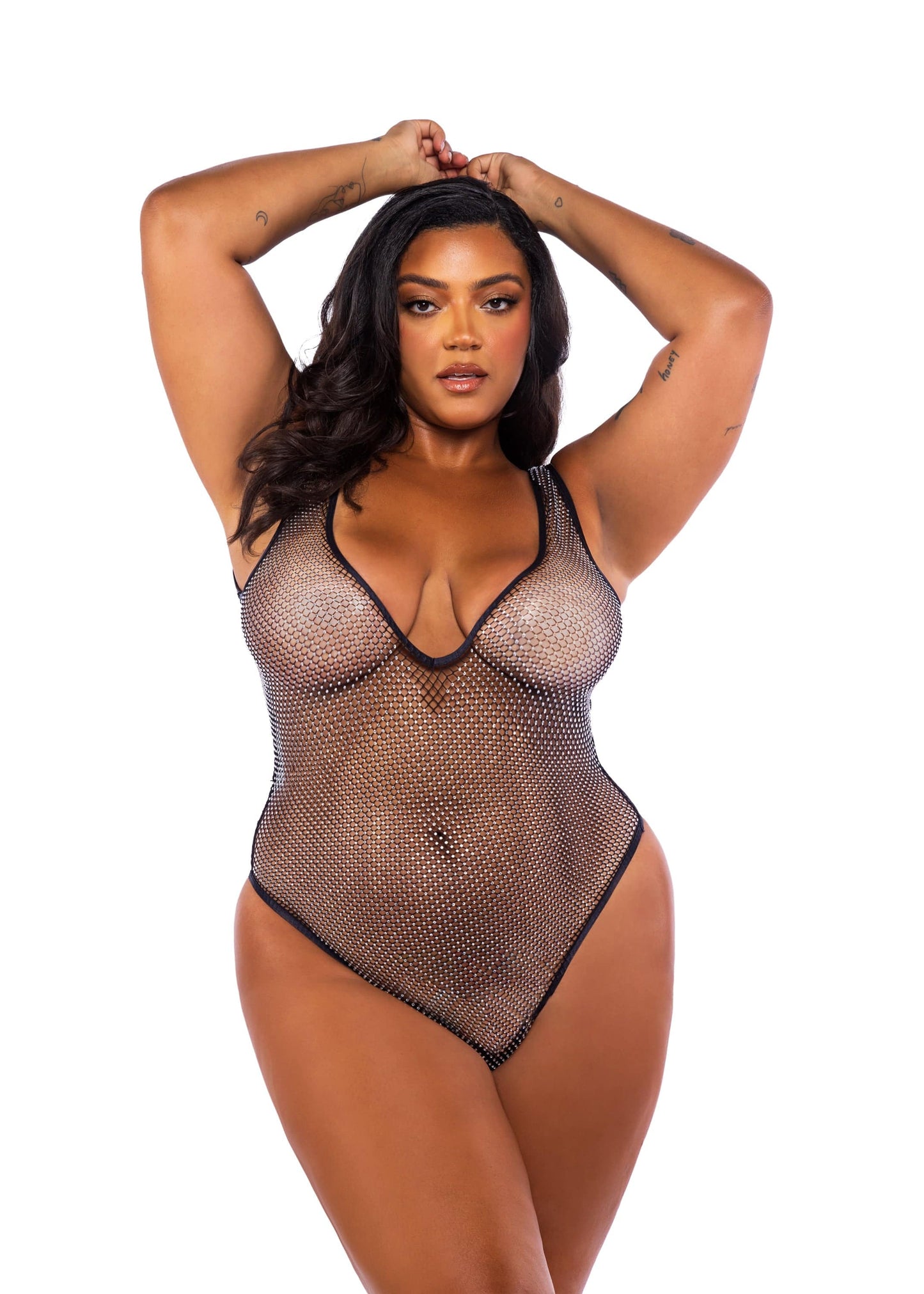 LI755 - Think Pink Rhinestone Teddy - Eye Candy Sensation