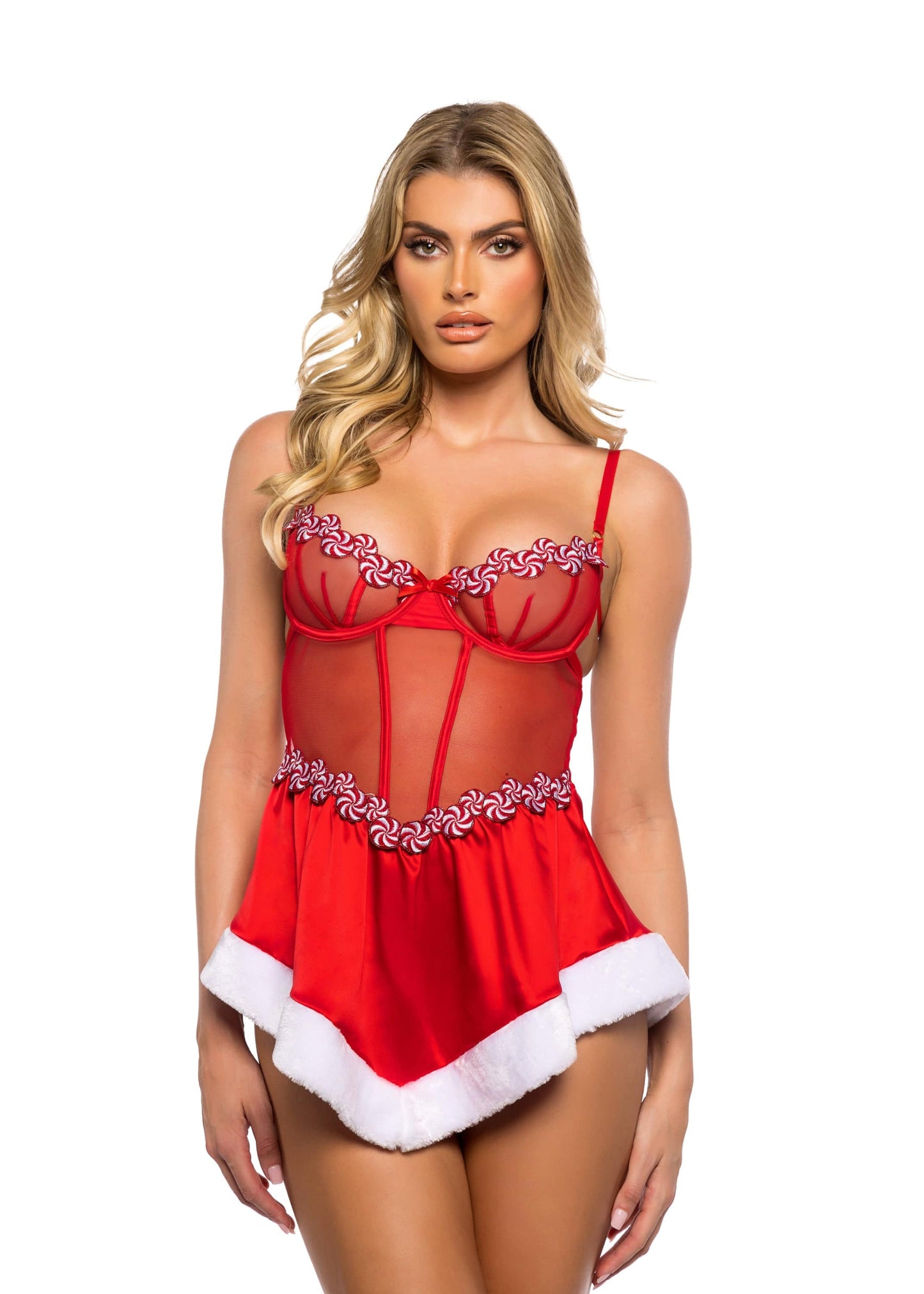 LI764 - Peppermint Kiss Babydoll - Eye Candy Sensation