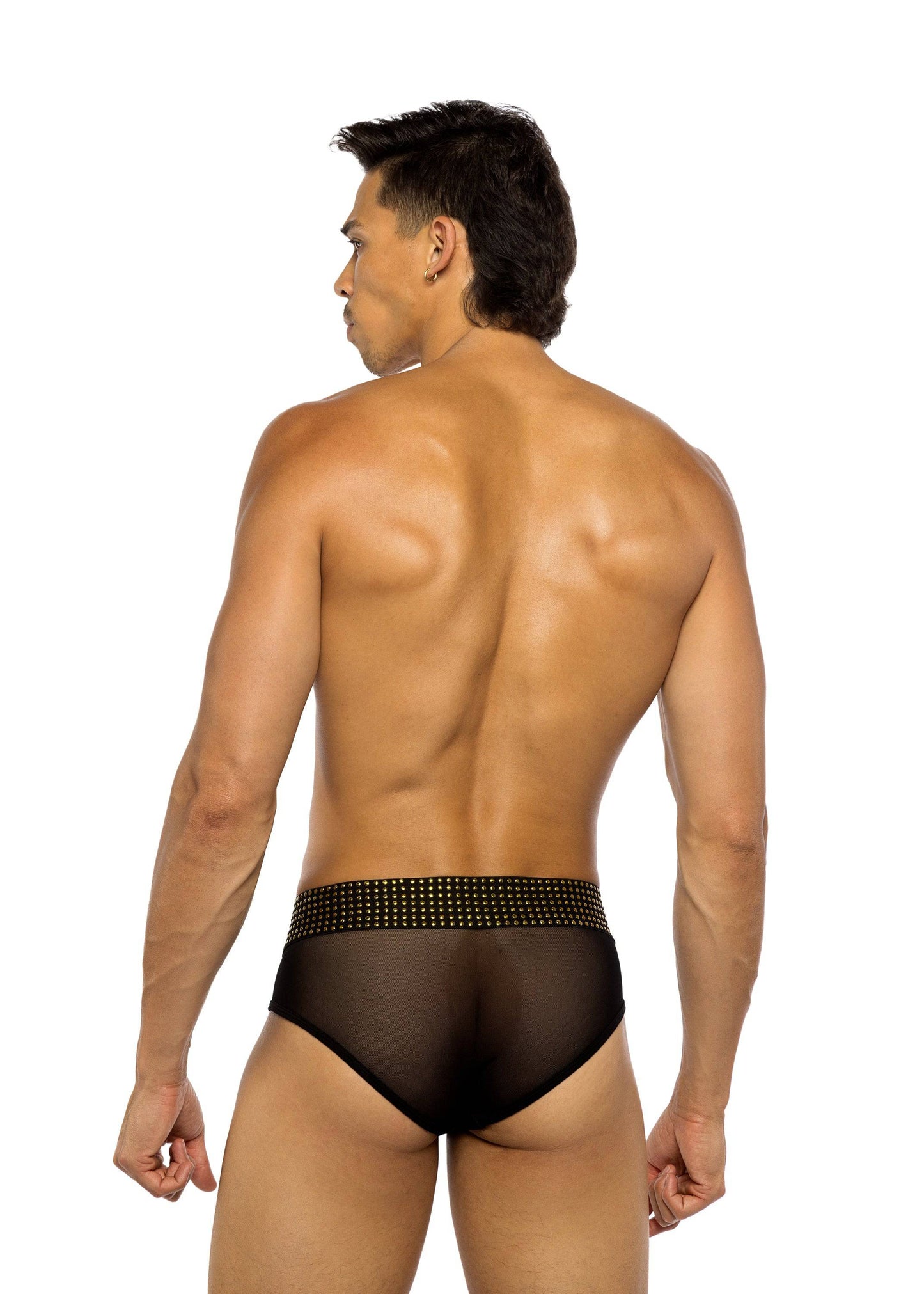 LI777 - Sacred Heart Briefs with Studded Elastic - Eye Candy Sensation
