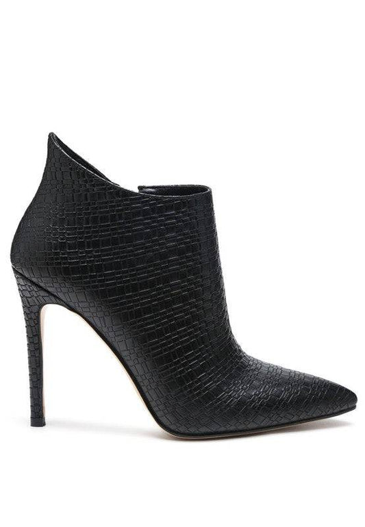 LOLITA WOVEN TEXTURE STILETTO BOOT Eye Candy Sensation