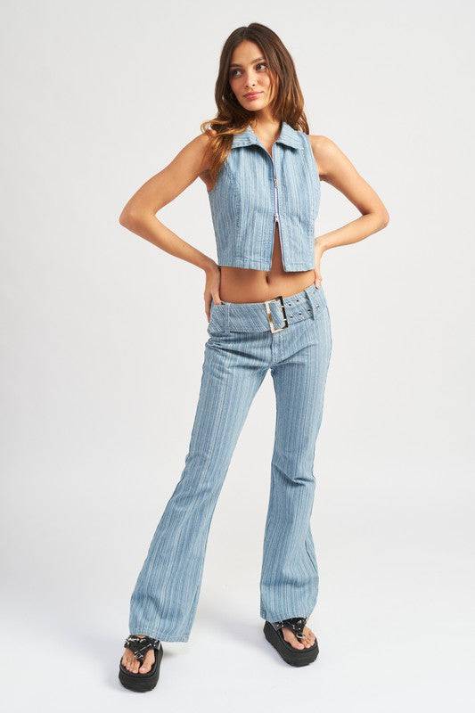 LOW RISE FLARED JEANS Eye Candy Sensation