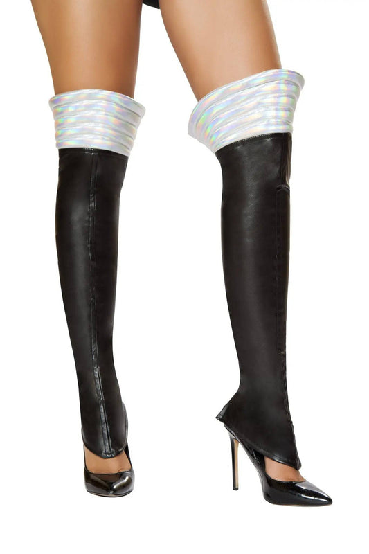 LW4738 - Black Space Girl Leggings Eye Candy Sensation