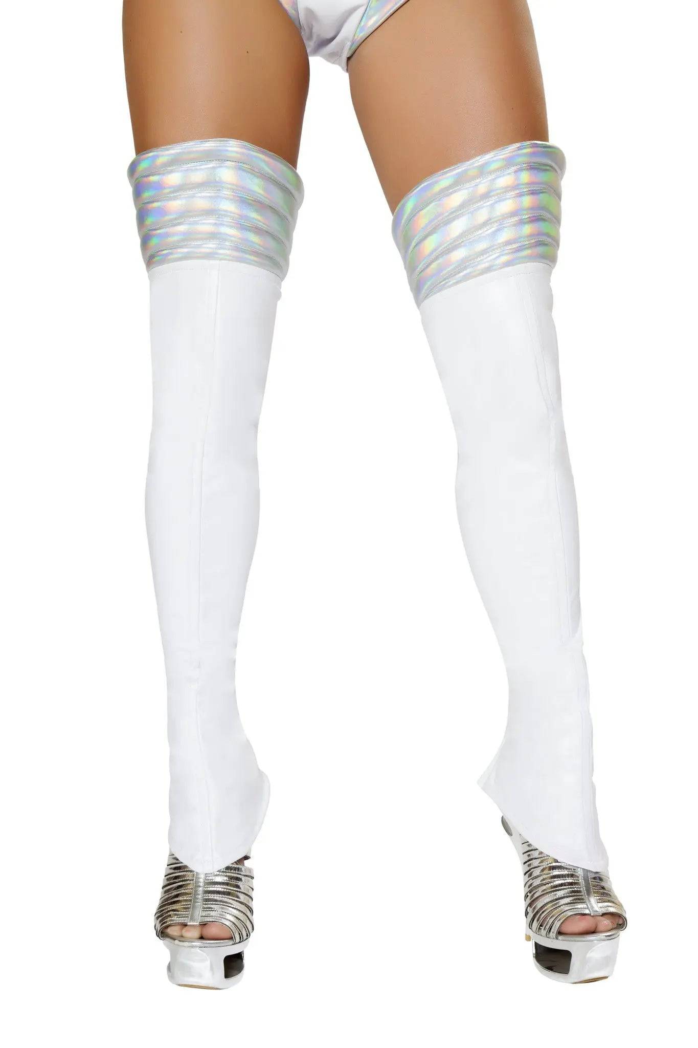 LW4739 - White Space Girl Leggings Eye Candy Sensation