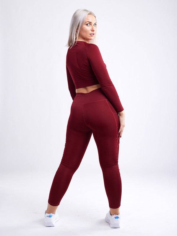 Long-Sleeve Crop Top Eye Candy Sensation