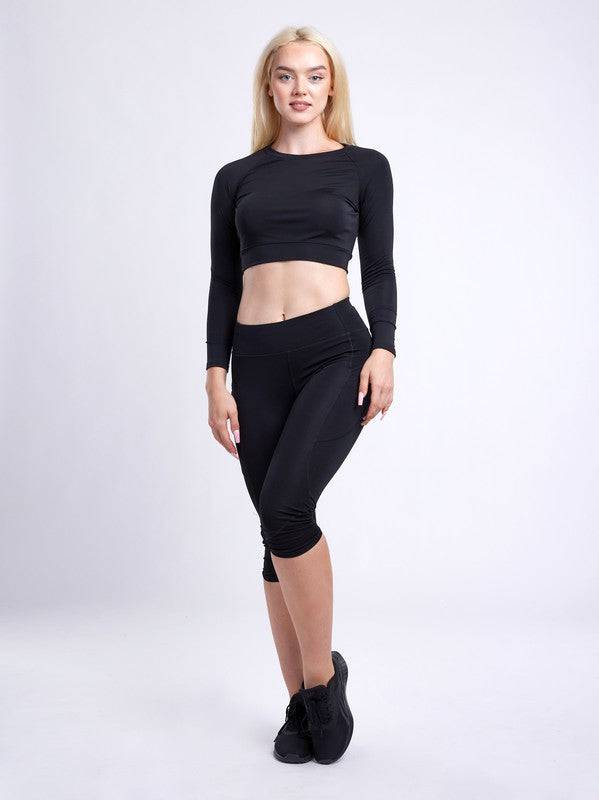 Long-Sleeve Crop Top Eye Candy Sensation