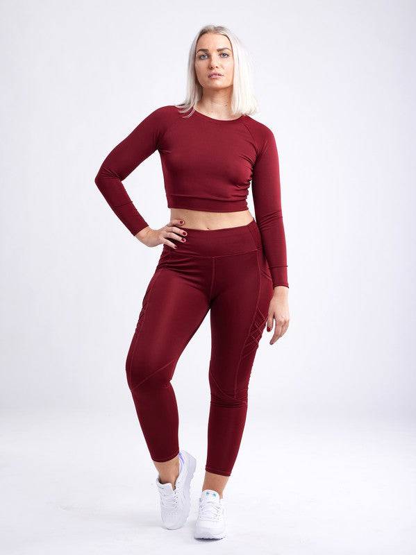 Long-Sleeve Crop Top Eye Candy Sensation
