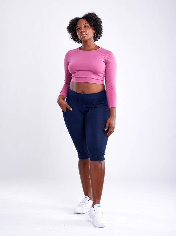 Long-Sleeve Crop Top Eye Candy Sensation