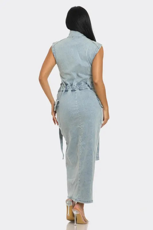 Modern Edge Denim Co-ord Set Athina