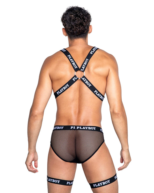 PBLI136 - Playboy Mens Dark Room Suspender Set Roma Confidential