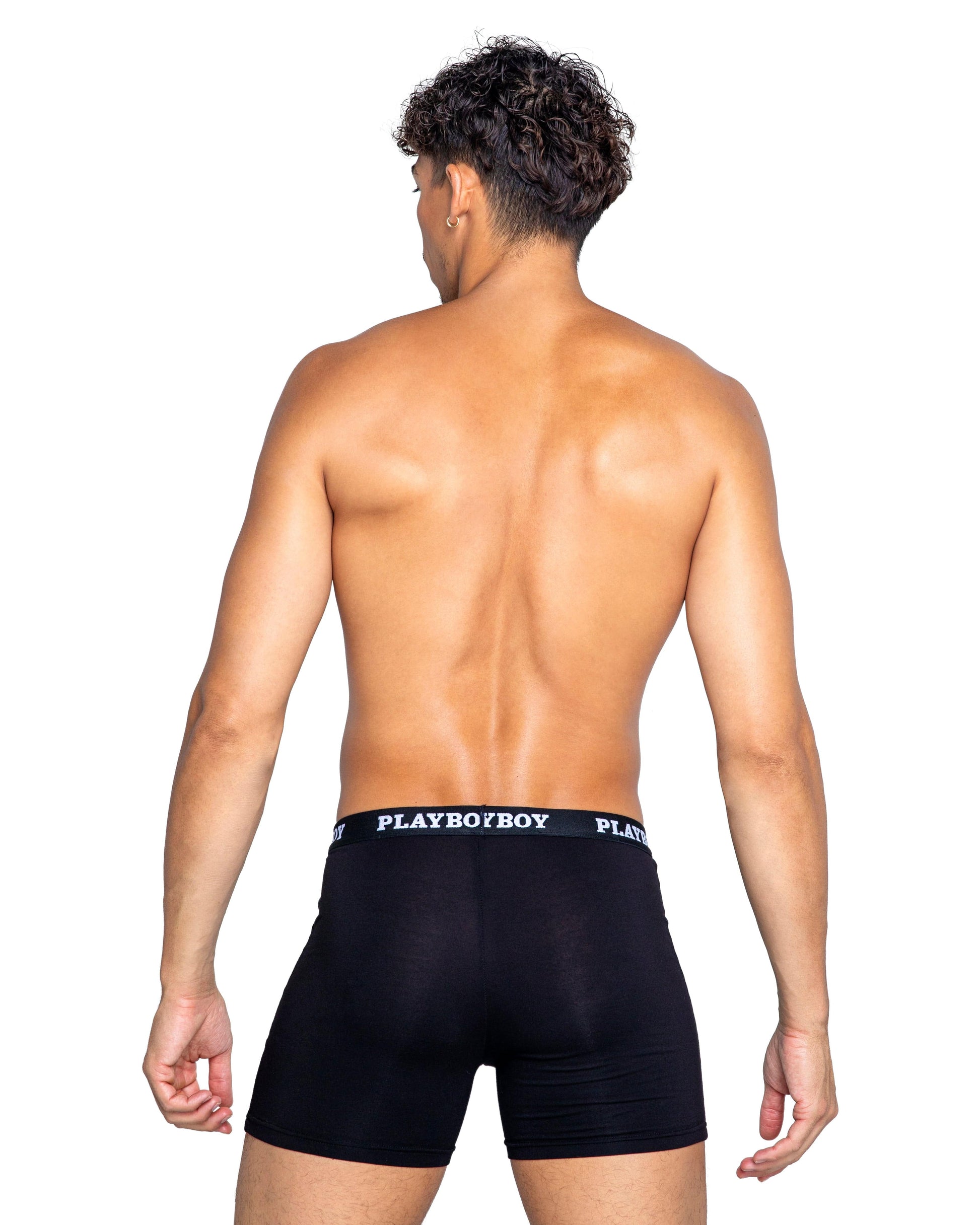 PBLI143 - Playboy Mens Tuxedo Modal Classic Boxer Briefs Roma Confidential