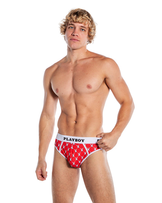 PBLI169 - Playboy Mens Argyle Briefs Roma Costume, Inc.