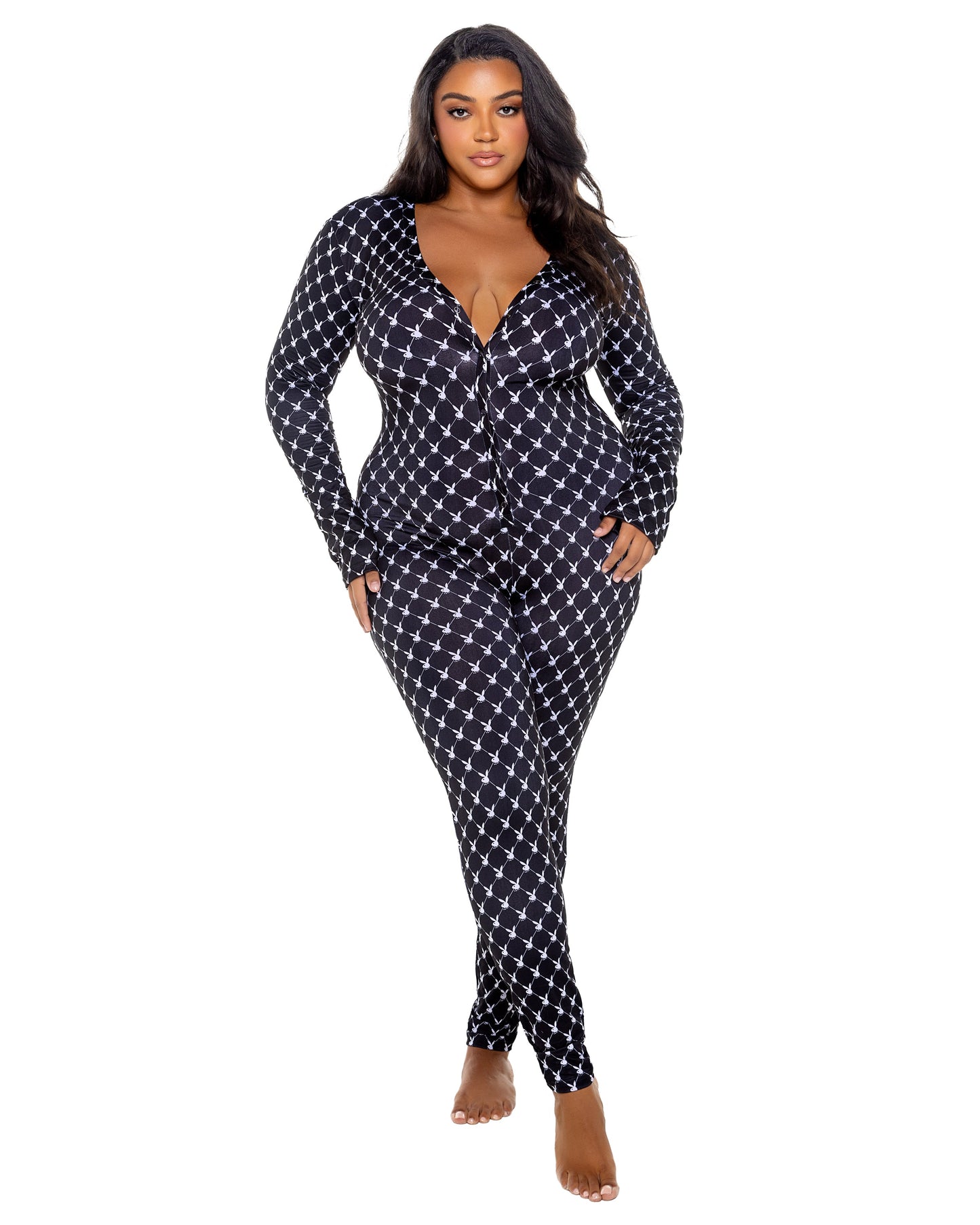 PBLI173 - Playboy Bunny Cozy Lounge Union Suit Roma Costume, Inc.