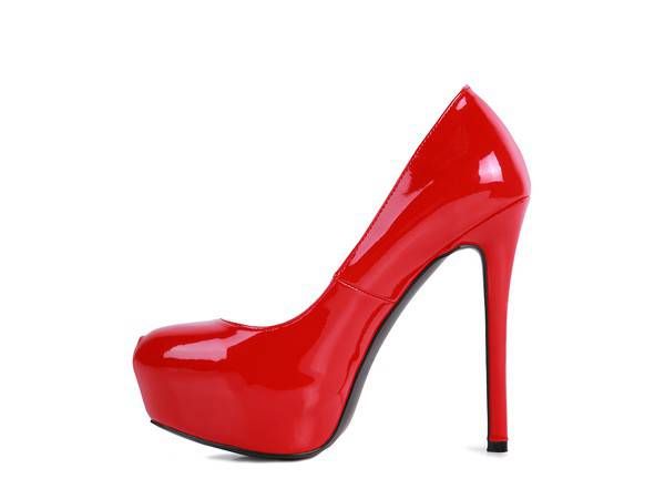 PISMIS Patent PU High Heeled Stiletto Sandal Eye Candy Sensation