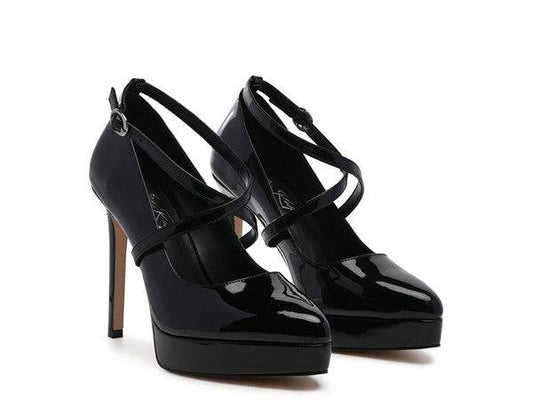 PIXIE DUST CROSS STRAPPED STILETTO SANDAL Eye Candy Sensation