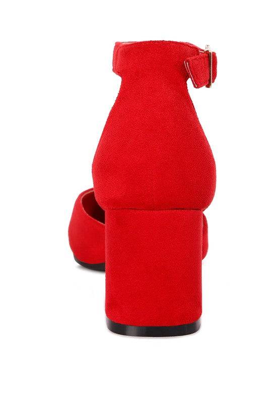 Rory Metallic Sling Detail Block Heel Sandals Eye Candy Sensation