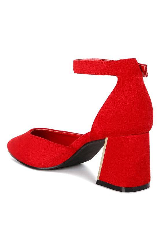 Rory Metallic Sling Detail Block Heel Sandals Eye Candy Sensation