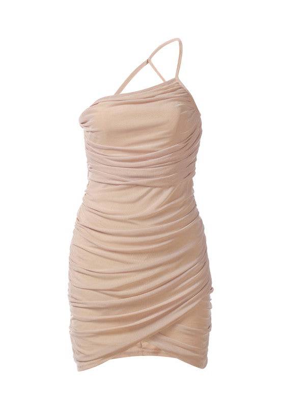 Ruched Bodycon Mini Dress Eye Candy Sensation