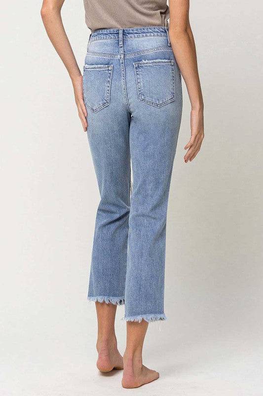 SUPER HIGH RISE DISTRESSED RELAXED STRAIGHT Eye Candy Sensation