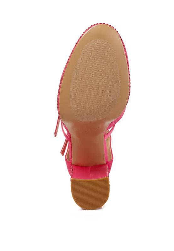 Shiver Rhinestones Embellished Platform Sandals Eye Candy Sensation