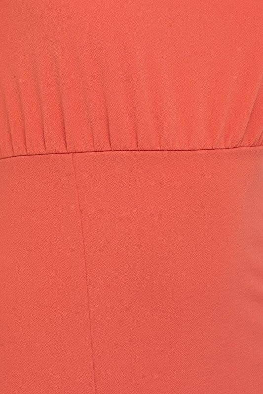 Sleeveless One Shoulder Front Slit Dress Eye Candy Sensation