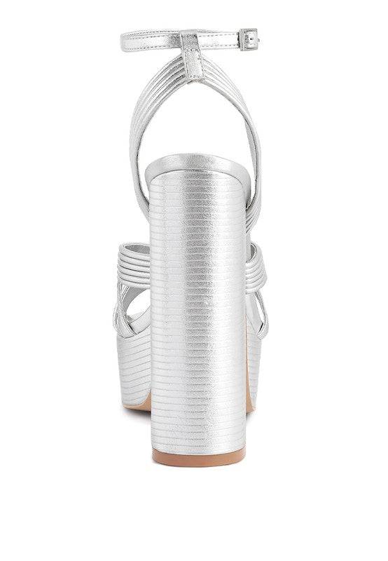 Splendid Cross Strap High Heeled Sandals Eye Candy Sensation