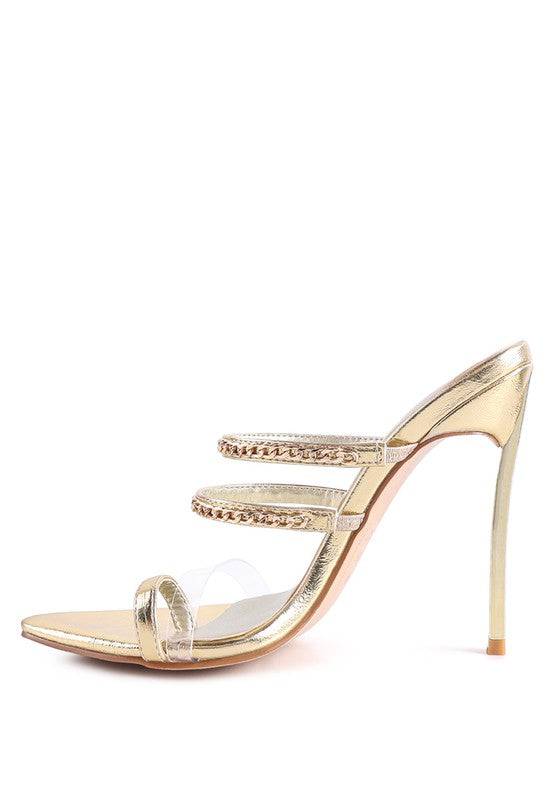 Tickle Me Shoes High-Heeled Toe Ring Sandals Eye Candy Sensation