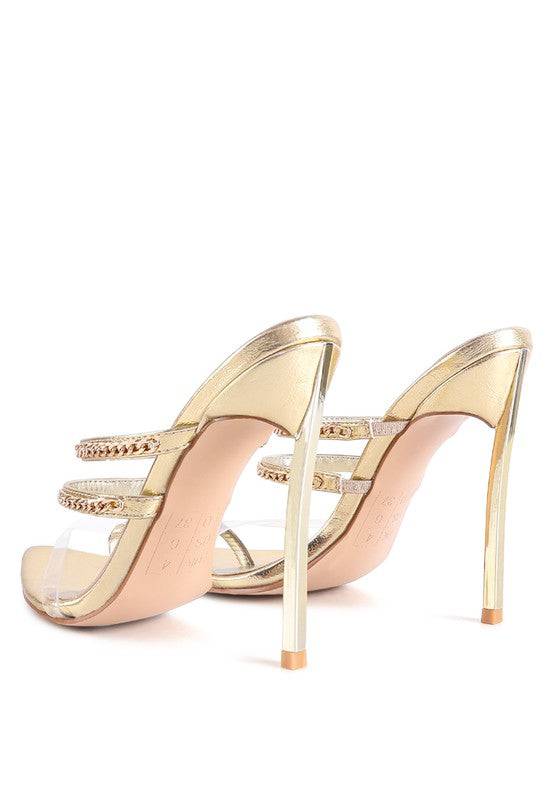 Tickle Me Shoes High-Heeled Toe Ring Sandals Eye Candy Sensation