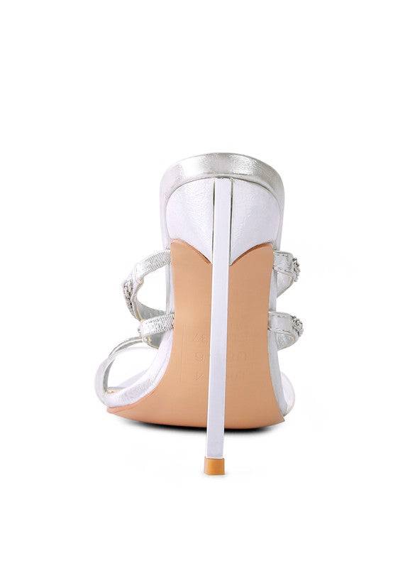 Tickle Me Shoes High-Heeled Toe Ring Sandals Eye Candy Sensation