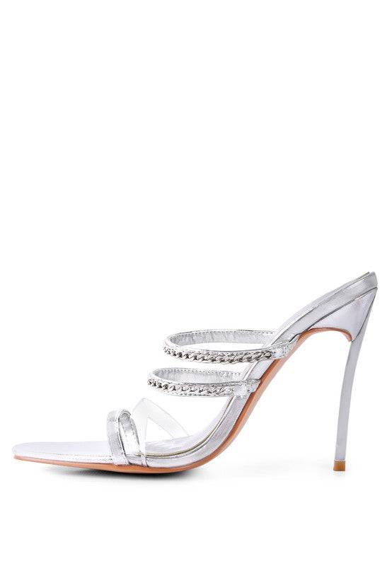 Tickle Me Shoes High-Heeled Toe Ring Sandals Eye Candy Sensation