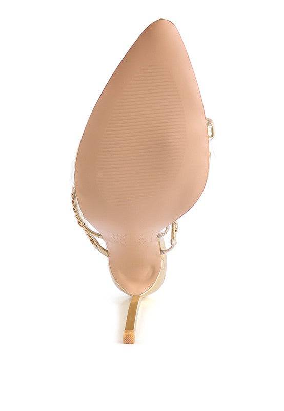 Tickle Me Shoes High-Heeled Toe Ring Sandals Eye Candy Sensation