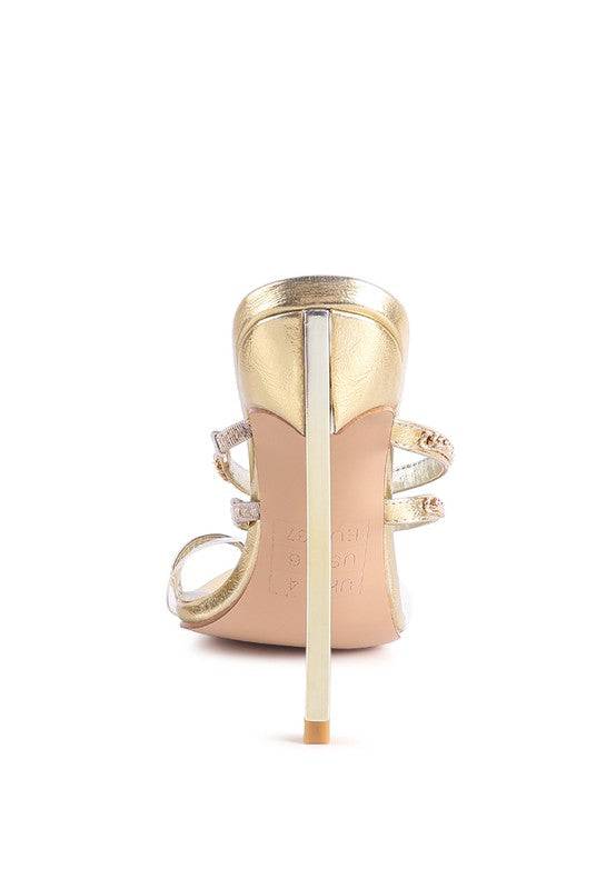 Tickle Me Shoes High-Heeled Toe Ring Sandals Eye Candy Sensation