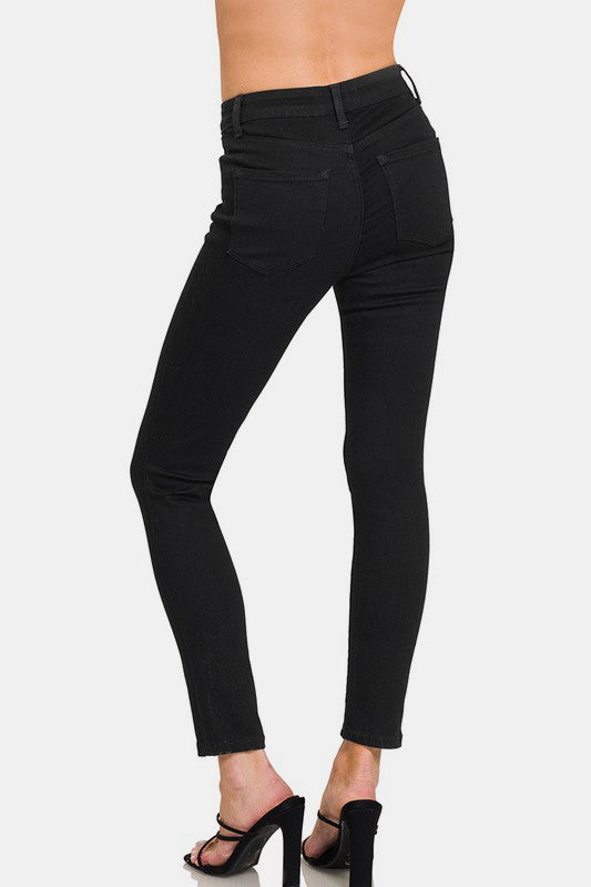 Zenana High Rise Skinny Jeans with Pockets - Eye Candy Sensation Apparel & Accessories