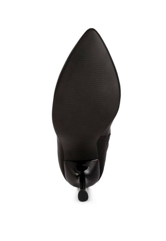 Zudio Solid Mid Heel Sock Boots Rag Company