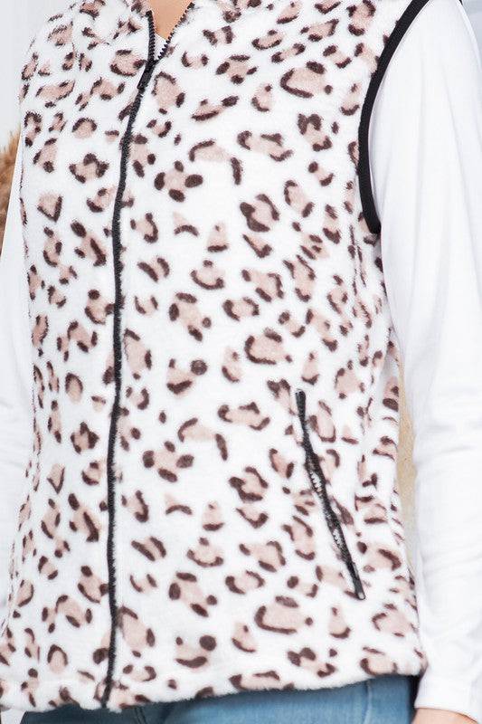 Hoodie Vest with Pockets Orange Farm Clothing