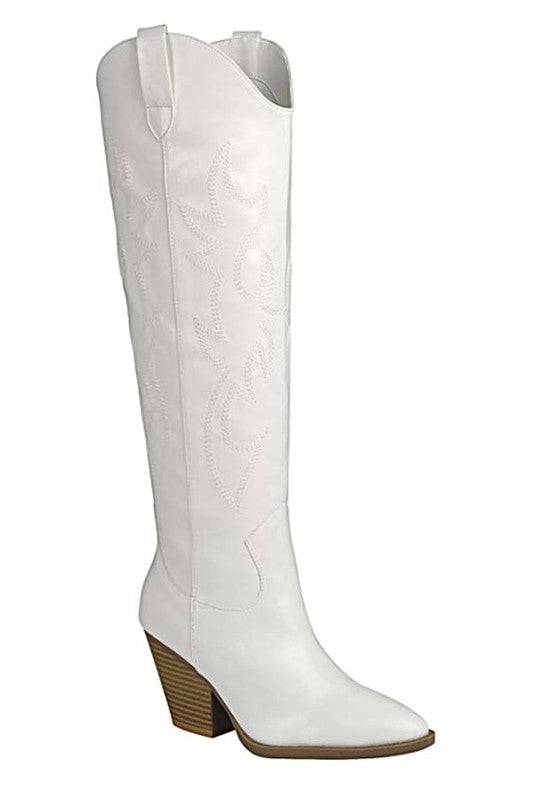 RIVER-17-KNEE HIGH WESTERN BOOT Let's See Style