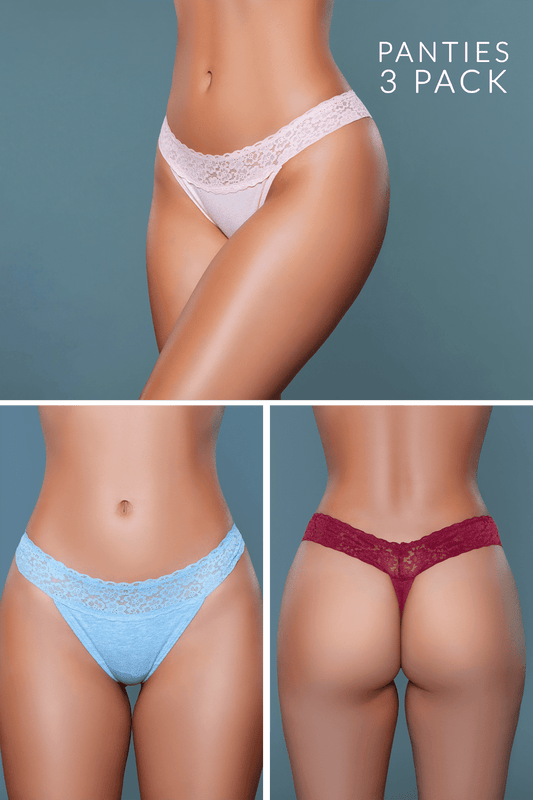 2199 Asher Thong 3 Pack Eye Candy Sensation