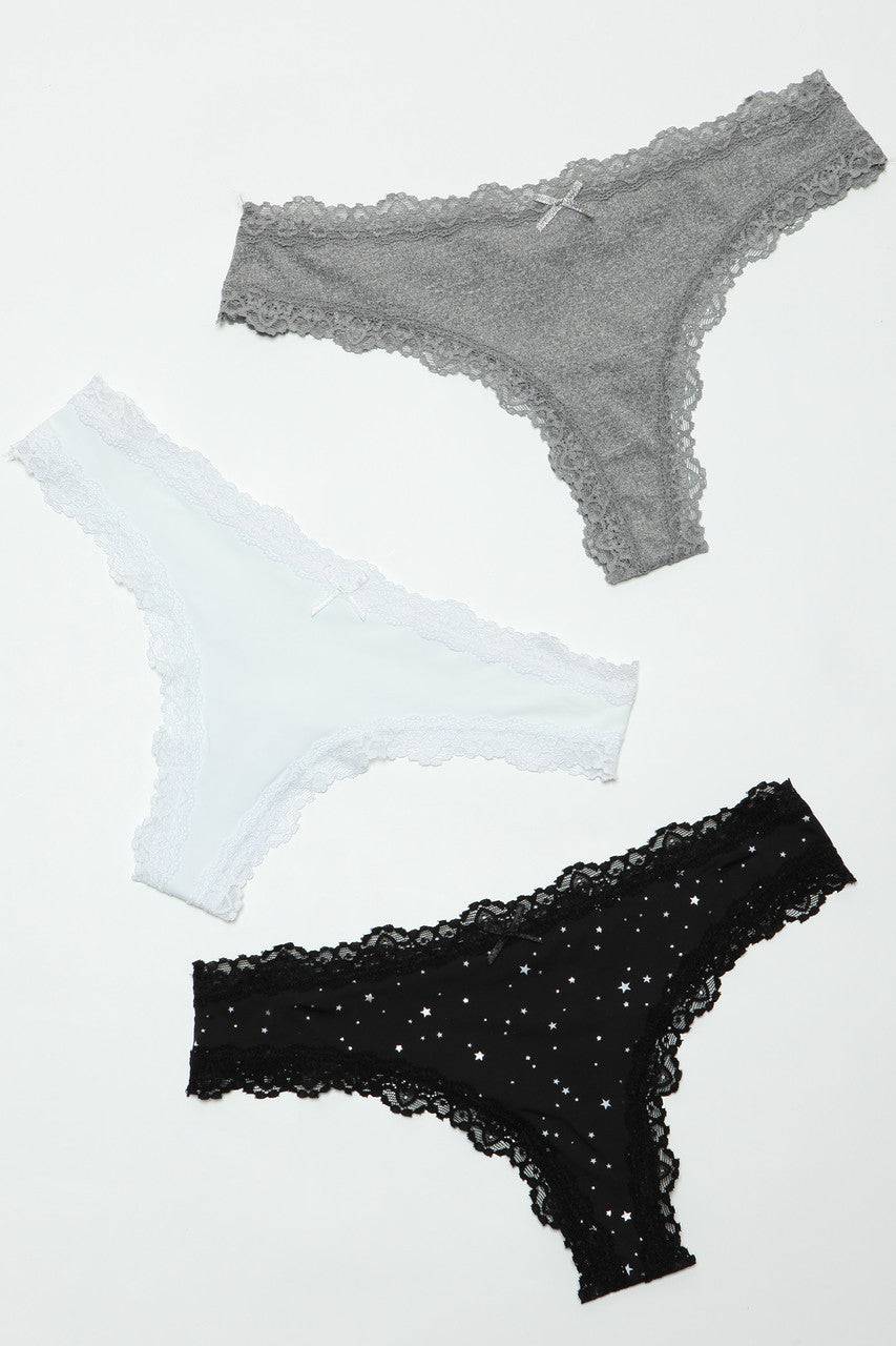 2206 Jade Thong 3 Pack Eye Candy Sensation