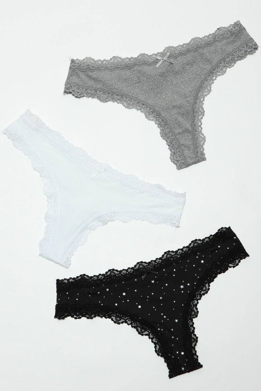 2206 Jade Thong 3 Pack Eye Candy Sensation