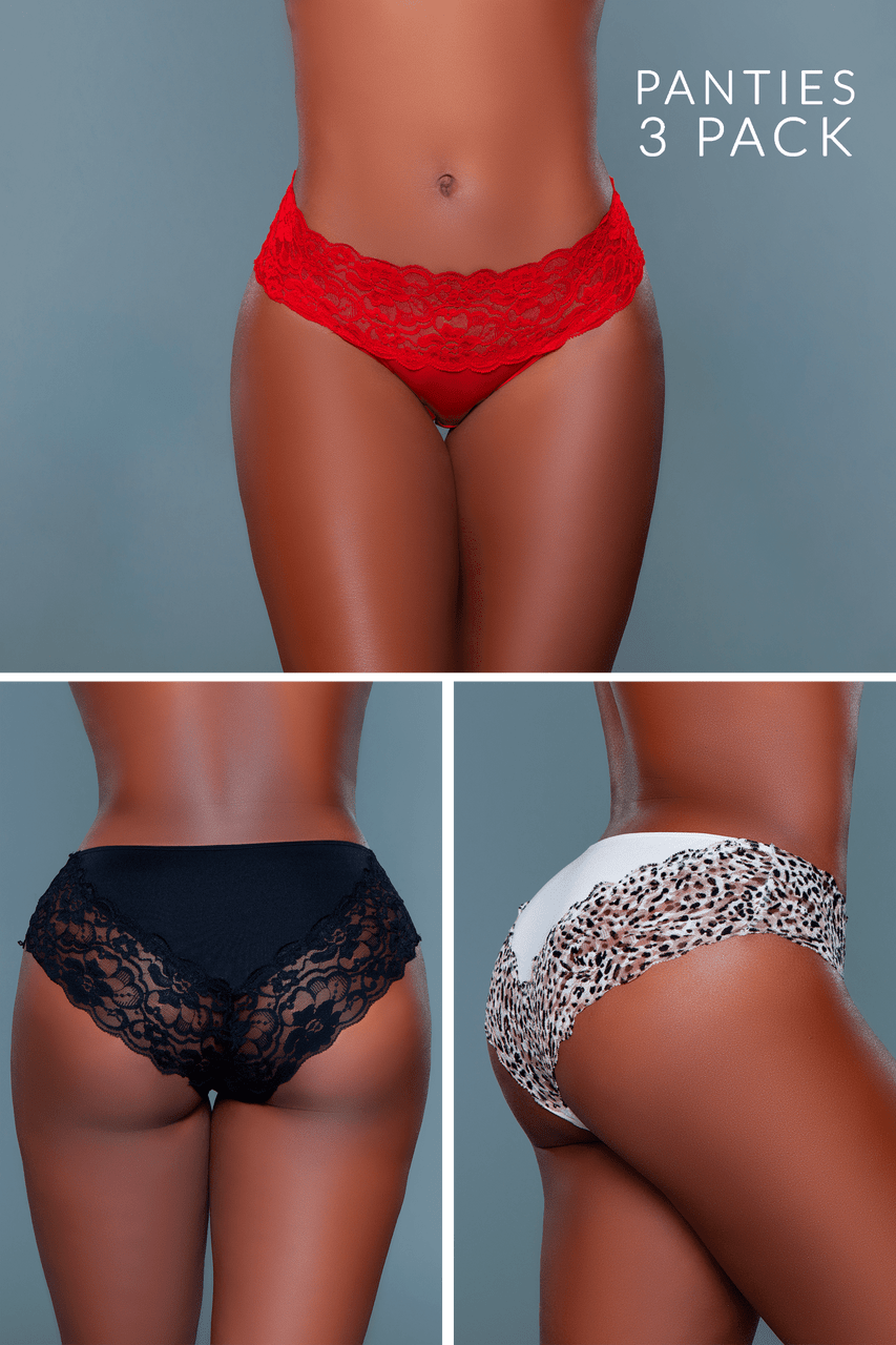 2210 Arlo Bikini Panty 3 Pack Eye Candy Sensation
