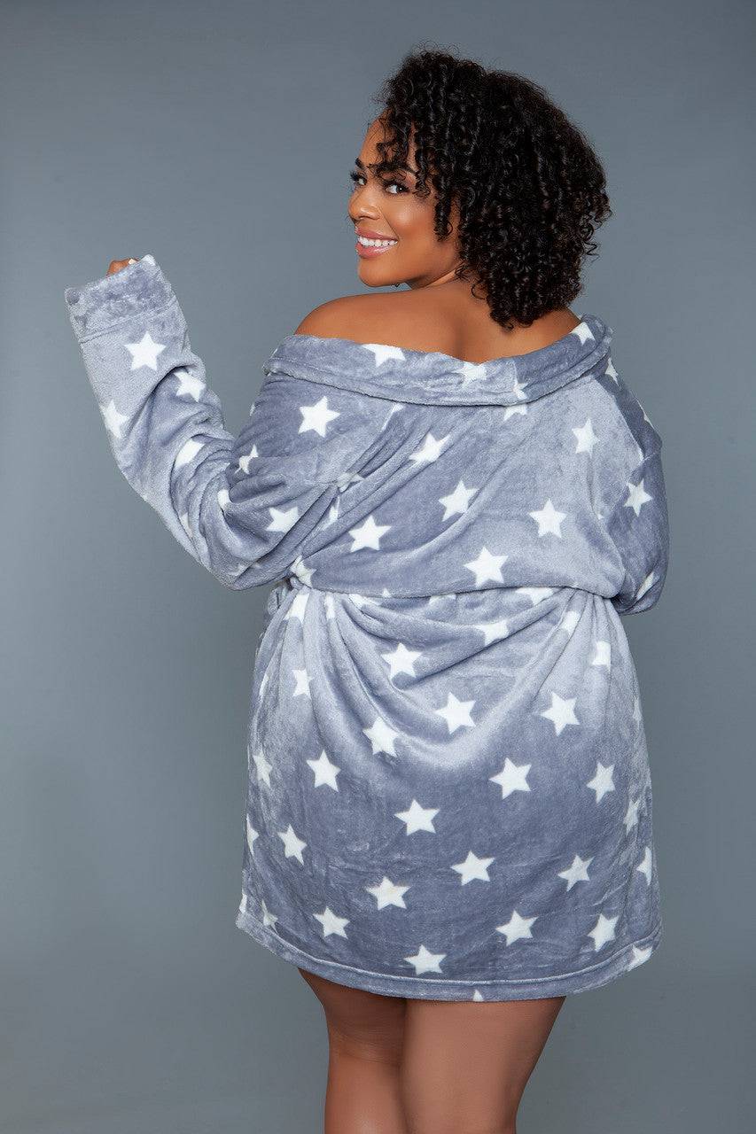 2259 Kaylee Robe Navy White Eye Candy Sensation