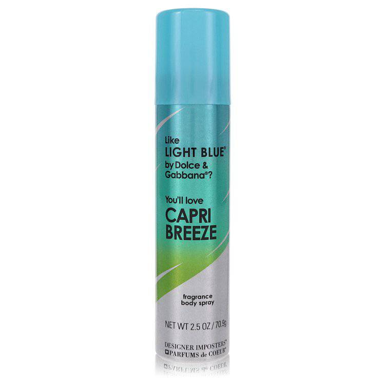 Designer Imposters Capri Breeze Body Spray By Parfums De Coeur Parfums De Coeur