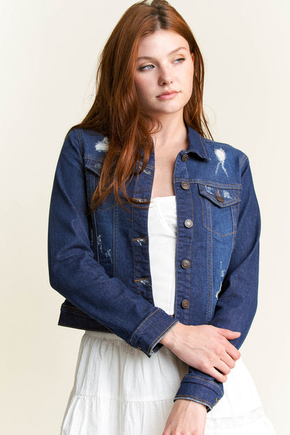 Classic Destructed Denim Jacket