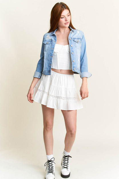 Classic Destructed Denim Jacket