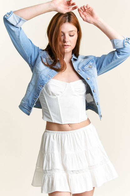 Classic Destructed Denim Jacket