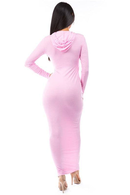 KNIT LONG MAXI DRESS By Claude