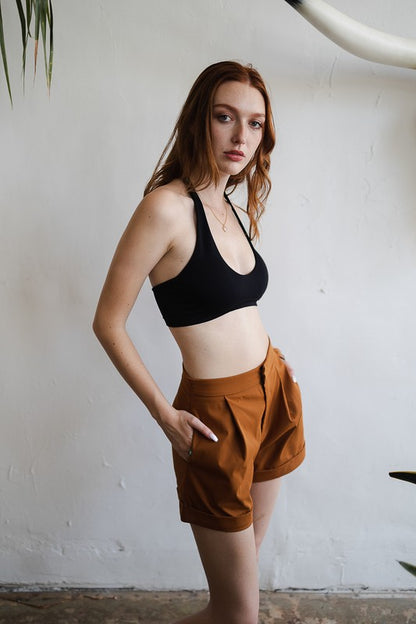 Solid Padded Halter Bralette - Eye Candy Sensation