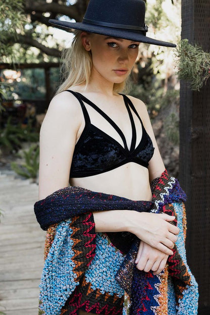 Crushed Velvet Bralette - Eye Candy Sensation